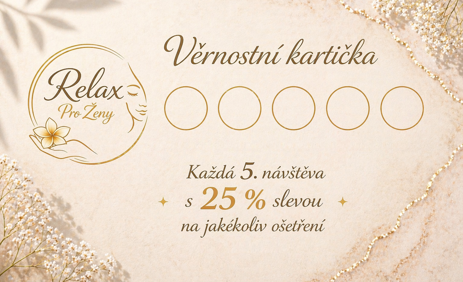 Věrnostní kartička Relax pro Ženy – Frýdek-Místek